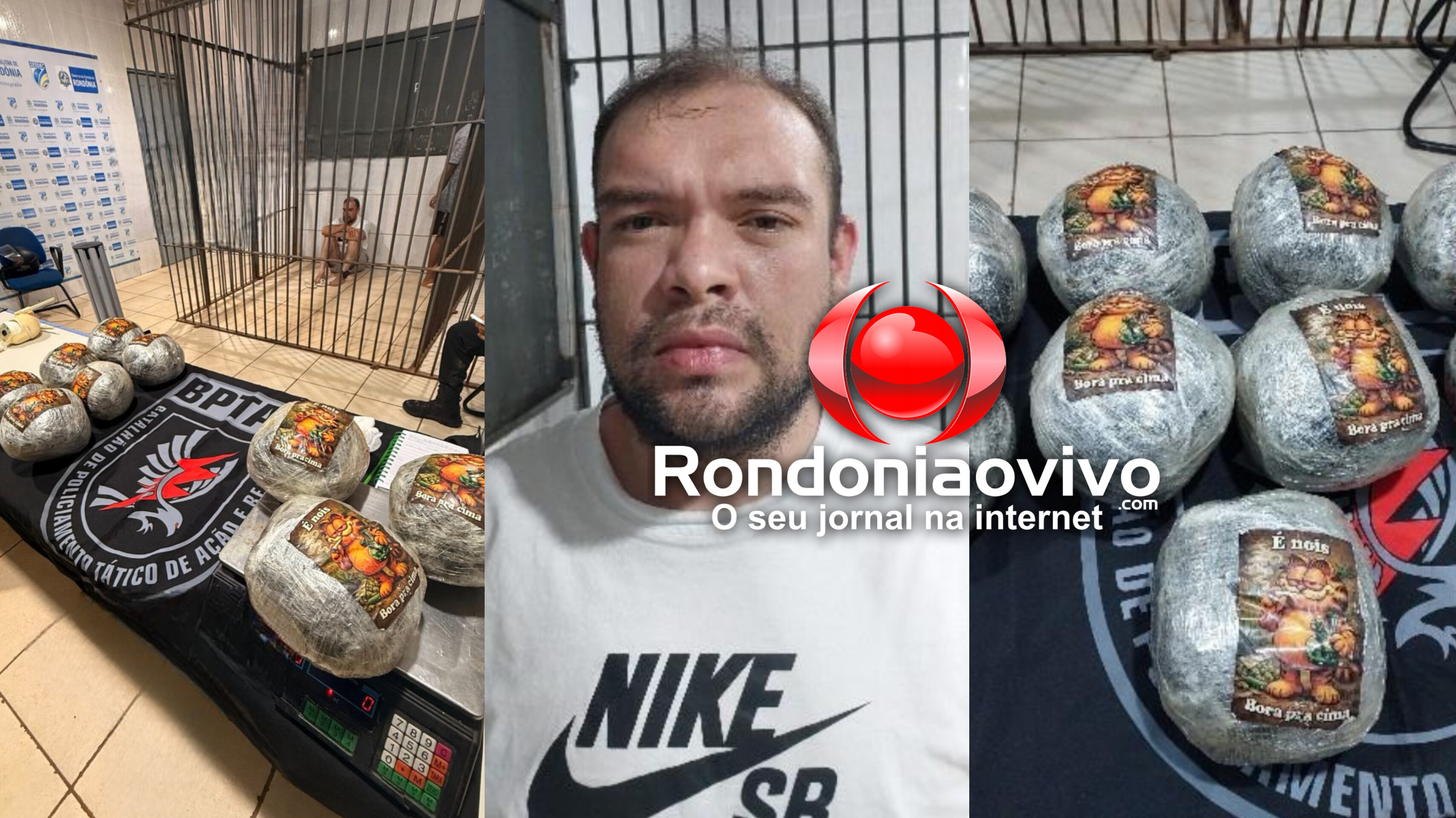 NO LAGOA: PM prende apenado com nove quilos de drogas após fuga de motoboy