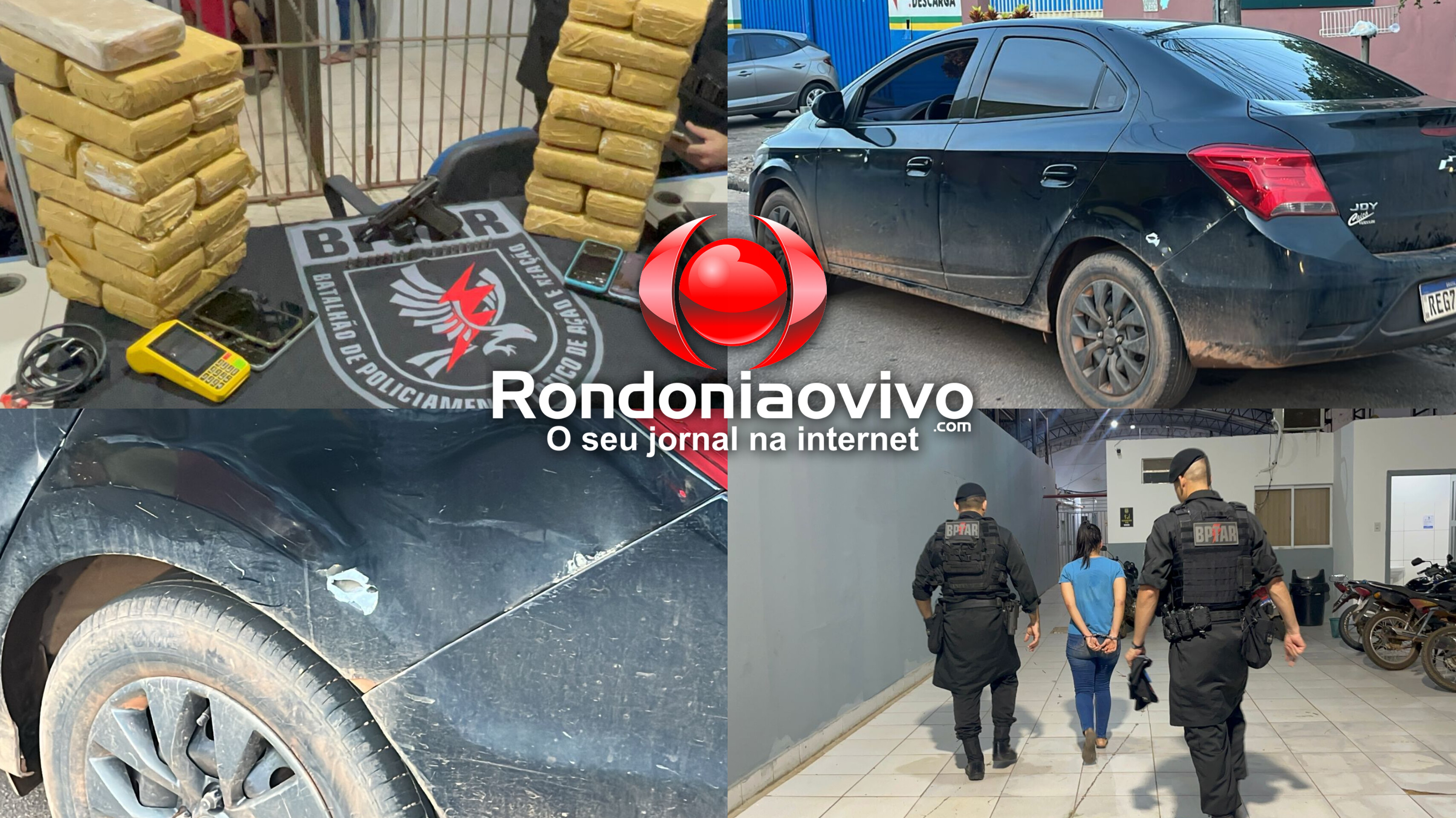 CONFRONTO: Quadrilha é presa com 31 quilos de drogas; Dois são baleados