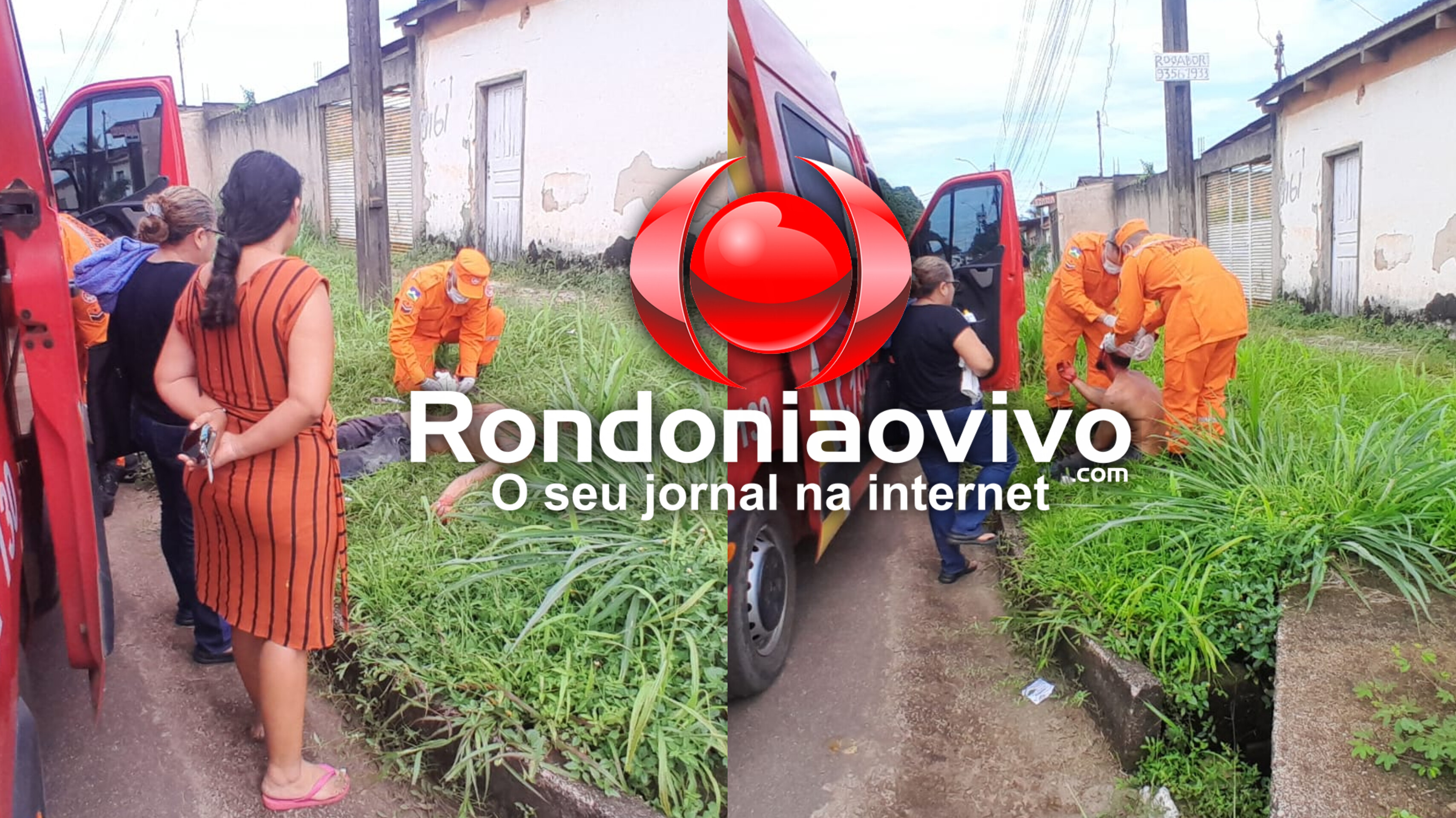 URGENTE: Homem é atacado com golpes de facão na cabeça