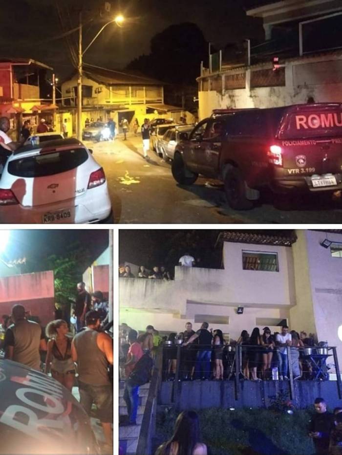 SEM NOÇÃO: Polícia termina com pagode para evitar a contaminação por coronavírus