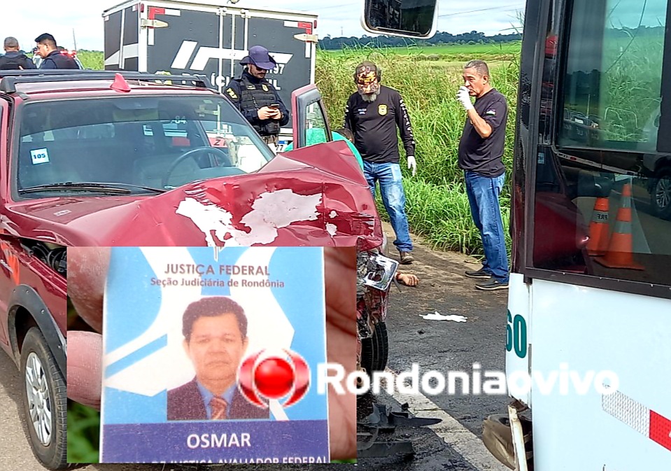 VÍDEO: Oficial de Justiça Federal morre após colisão envolvendo ônibus na BR-364