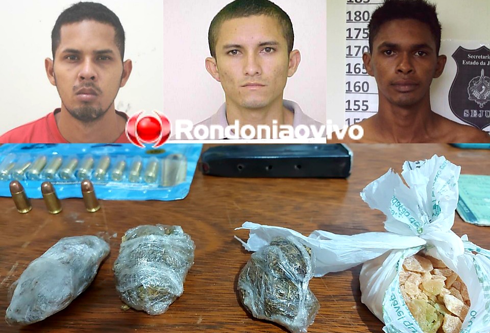 REINCIDÊNCIA: Denarc prende trio acusado de comandar esquema de tráfico de drogas