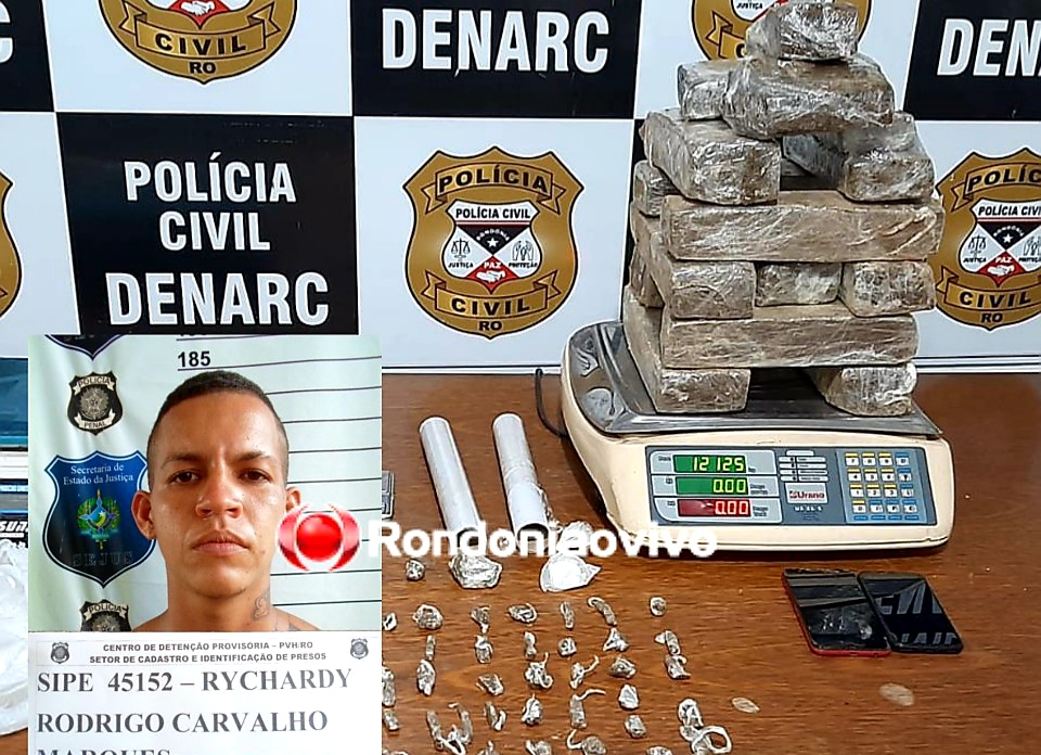 ASSISTA O VÍDEO: Denarc flagra dupla com 12 quilos de maconha enterrada em quintal de casa
