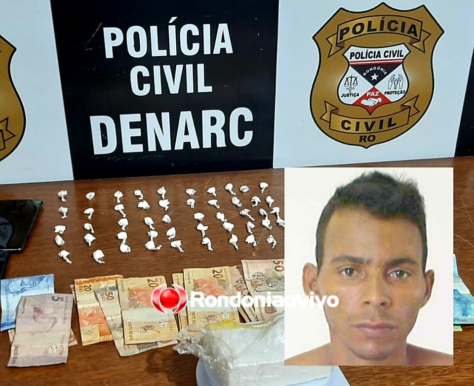 DE NOVO: Denarc prende 'Mingau' pela terceira vez por tráfico de drogas