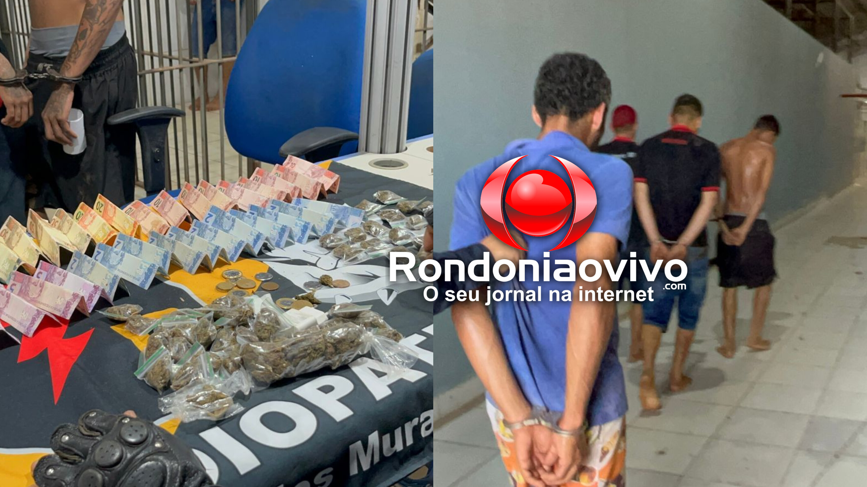 NO MARIANA: Quadrilha é flagrada com várias porções de drogas em boca de fumo