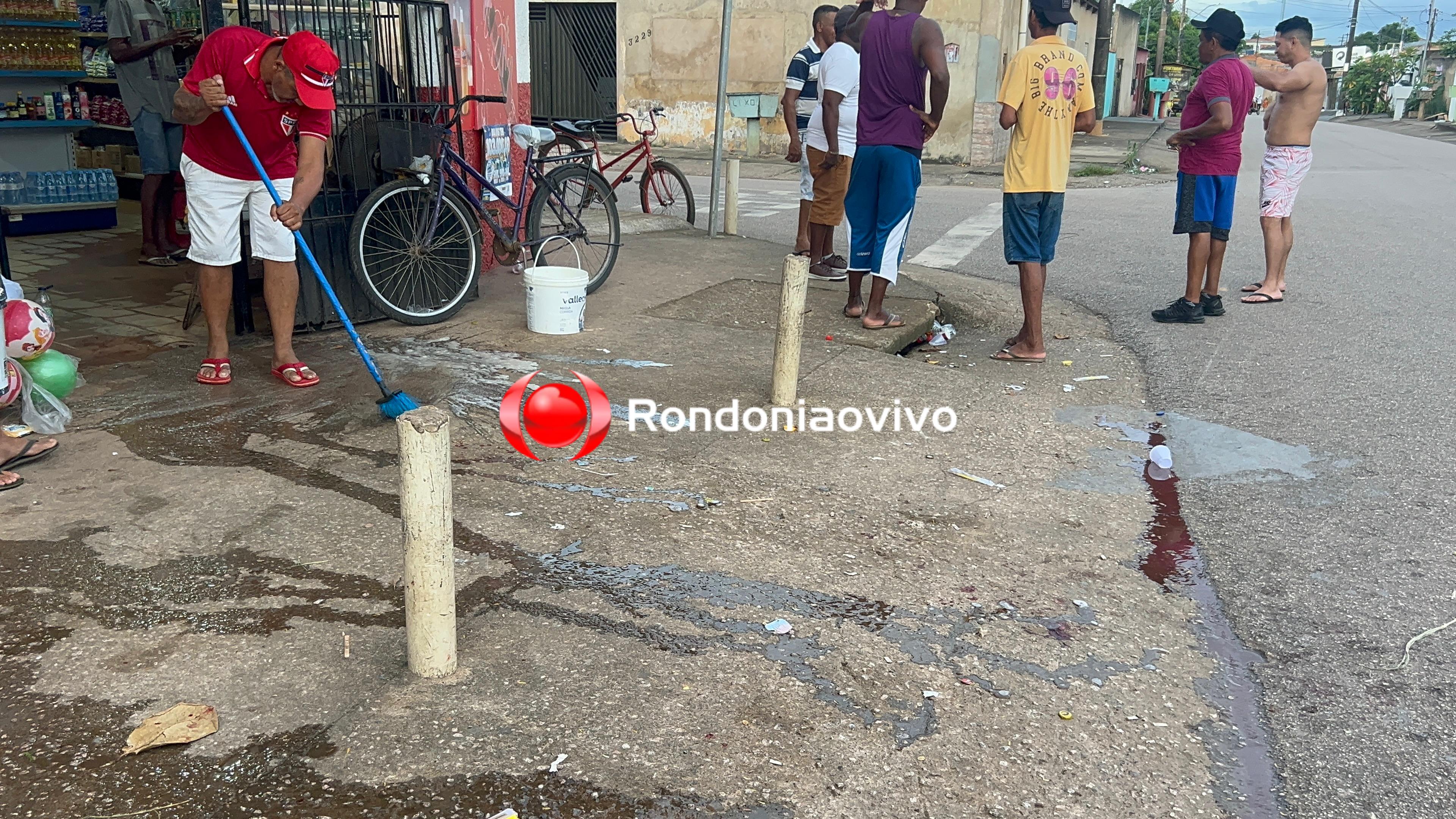 URGENTE: Homem sofre tentativa de homicídio em frente a comércio