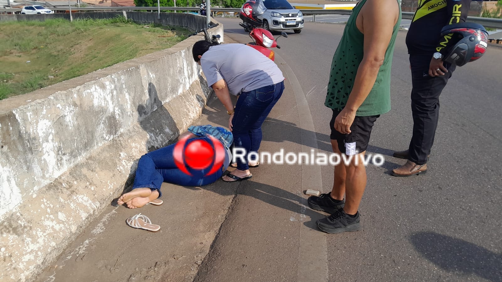 URGENTE: Duas mulheres sofrem grave acidente no viaduto da BR-364 