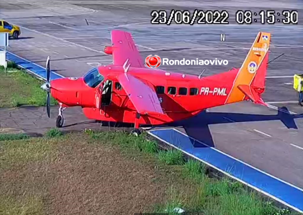 ACIDENTE: Avião dos bombeiros cai em vala no pátio do Aeroporto de Porto Velho