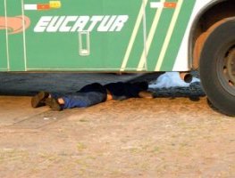 Mecânico da Eucatur tem cabeça esmagada por ônibus enquanto trabalhava