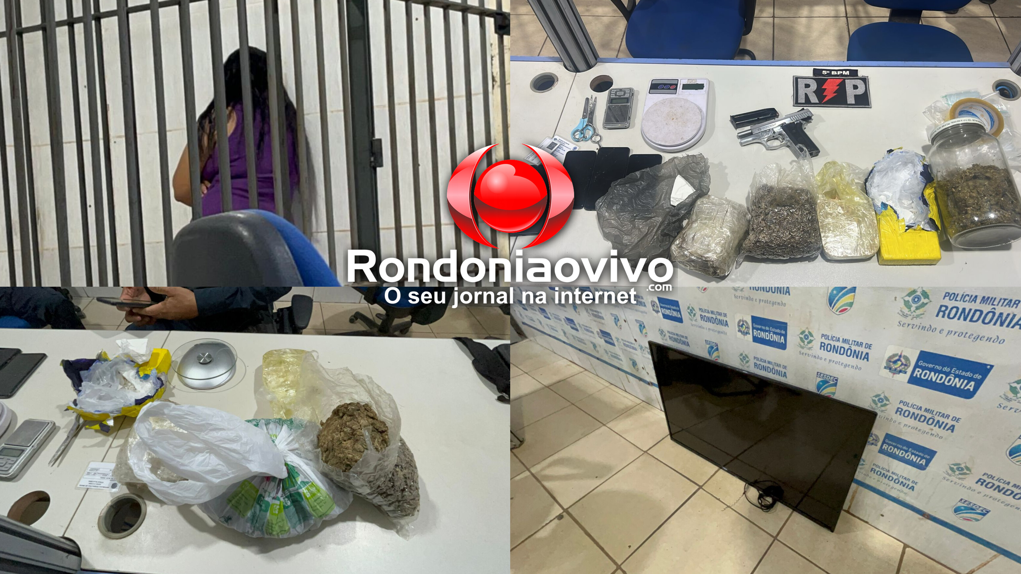 APÓS DENÚNCIA: Criança chorando leva PM a fechar boca de fumo e prender mãe com arma e drogas