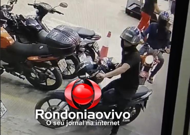 VÍDEO: Criminosos furtam motocicleta de mulher no estacionamento do IG Shopping