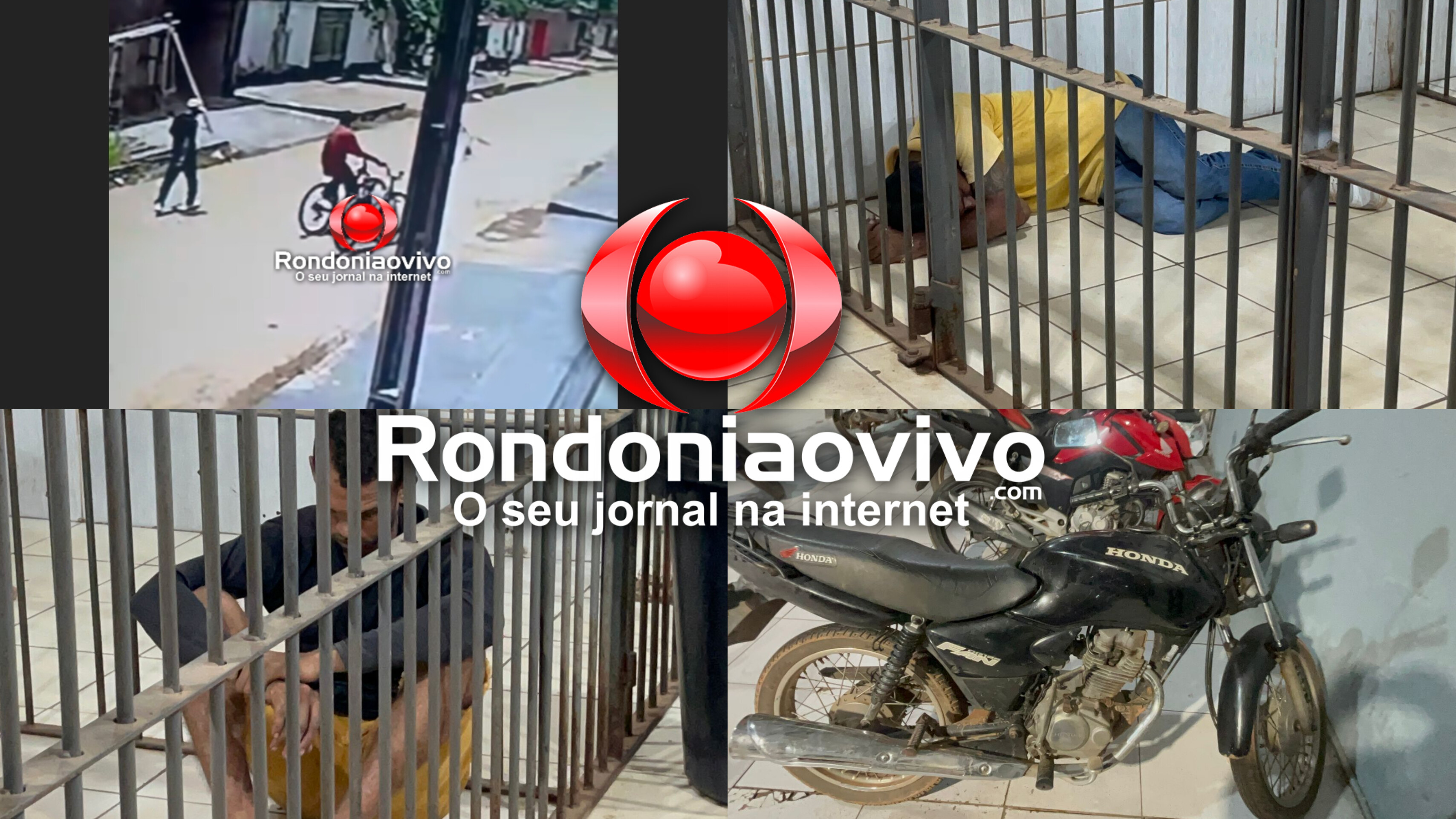 VÍDEO: Ladrões filmados furtando moto são presos após perseguição