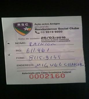 Rondoniense SC  vai entregar moto sorteada em rifa