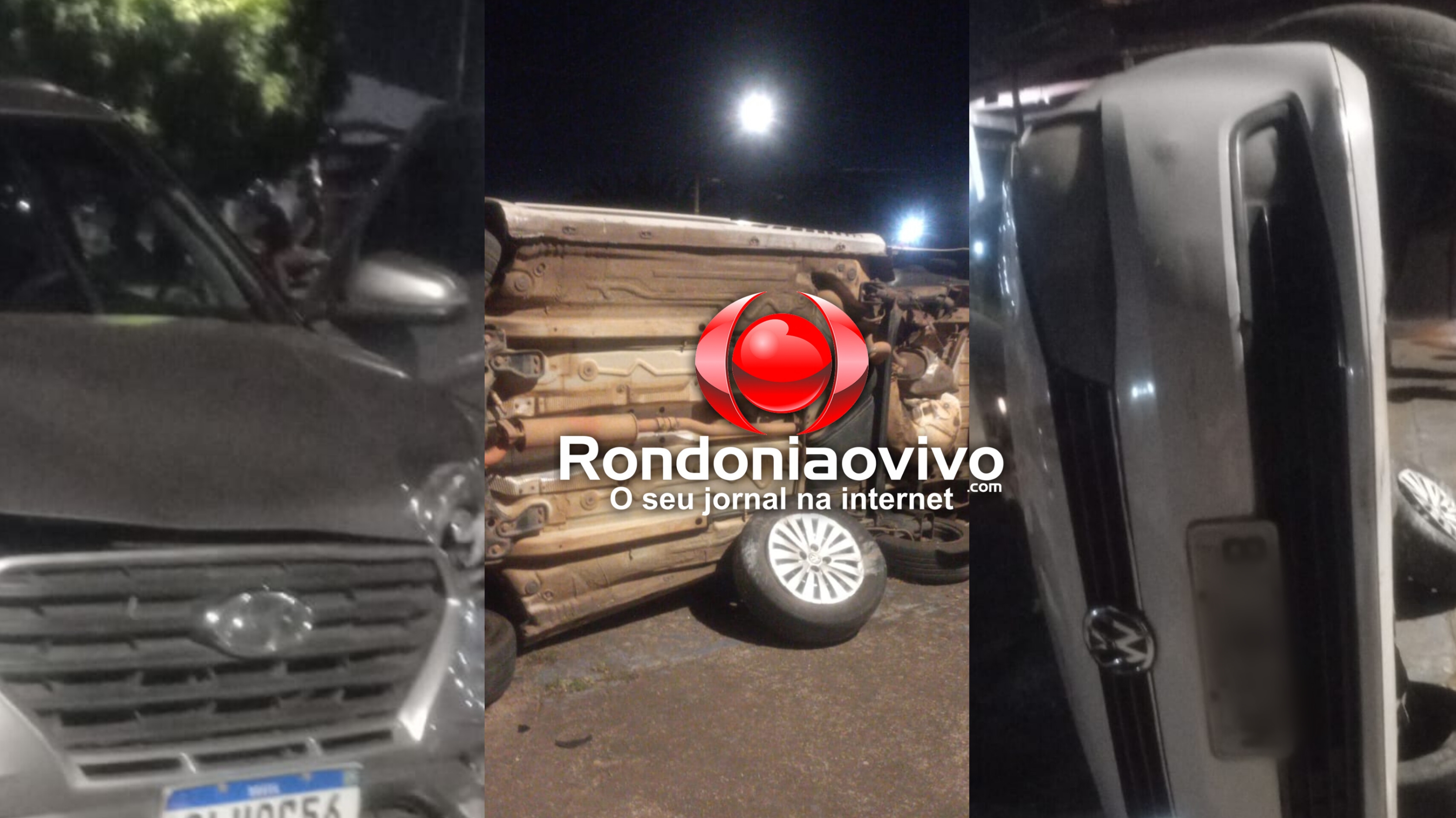 URGENTE: Motorista avança preferencial e provoca grave acidente com capotamento