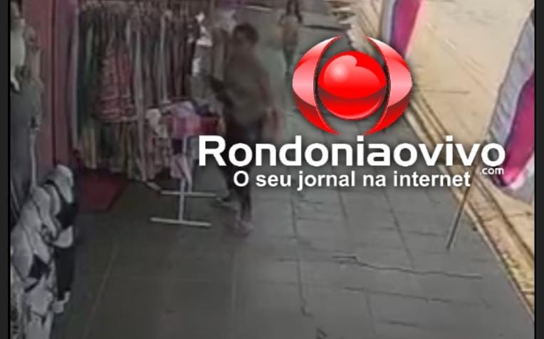VÍDEO: Câmeras flagram mulher furtando peças de roupa em loja na zona Leste