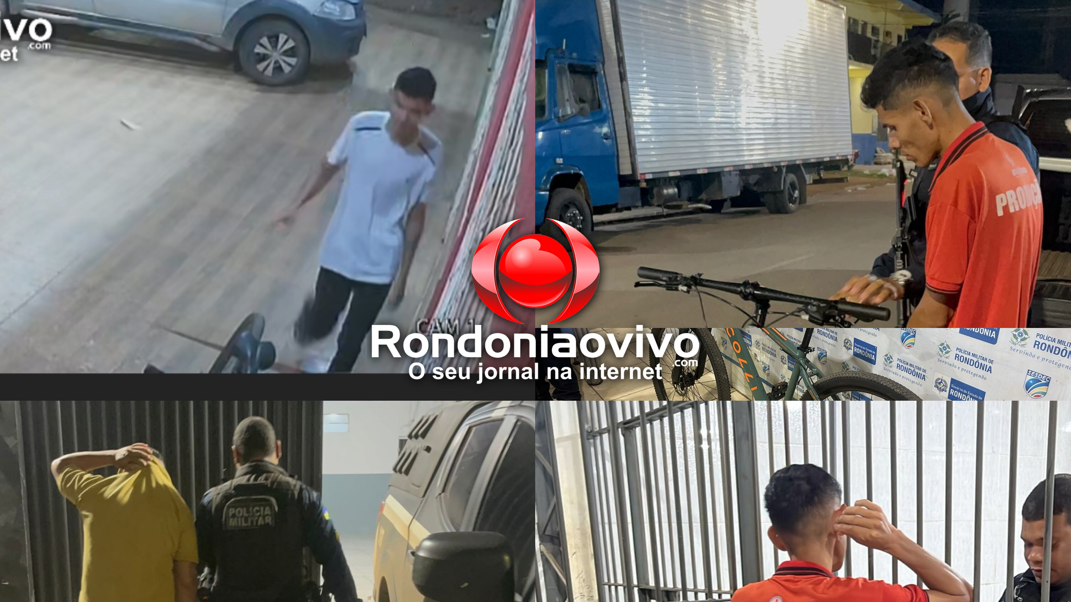 VÌDEO: PM prende ladrão e receptador de bicicleta de criança na frente de padaria