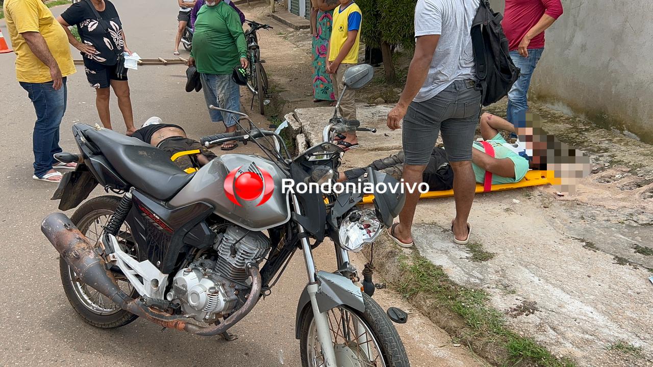 URGENTE: Duas pessoas ficam gravemente feridas após acidente na Benedito Inocêncio