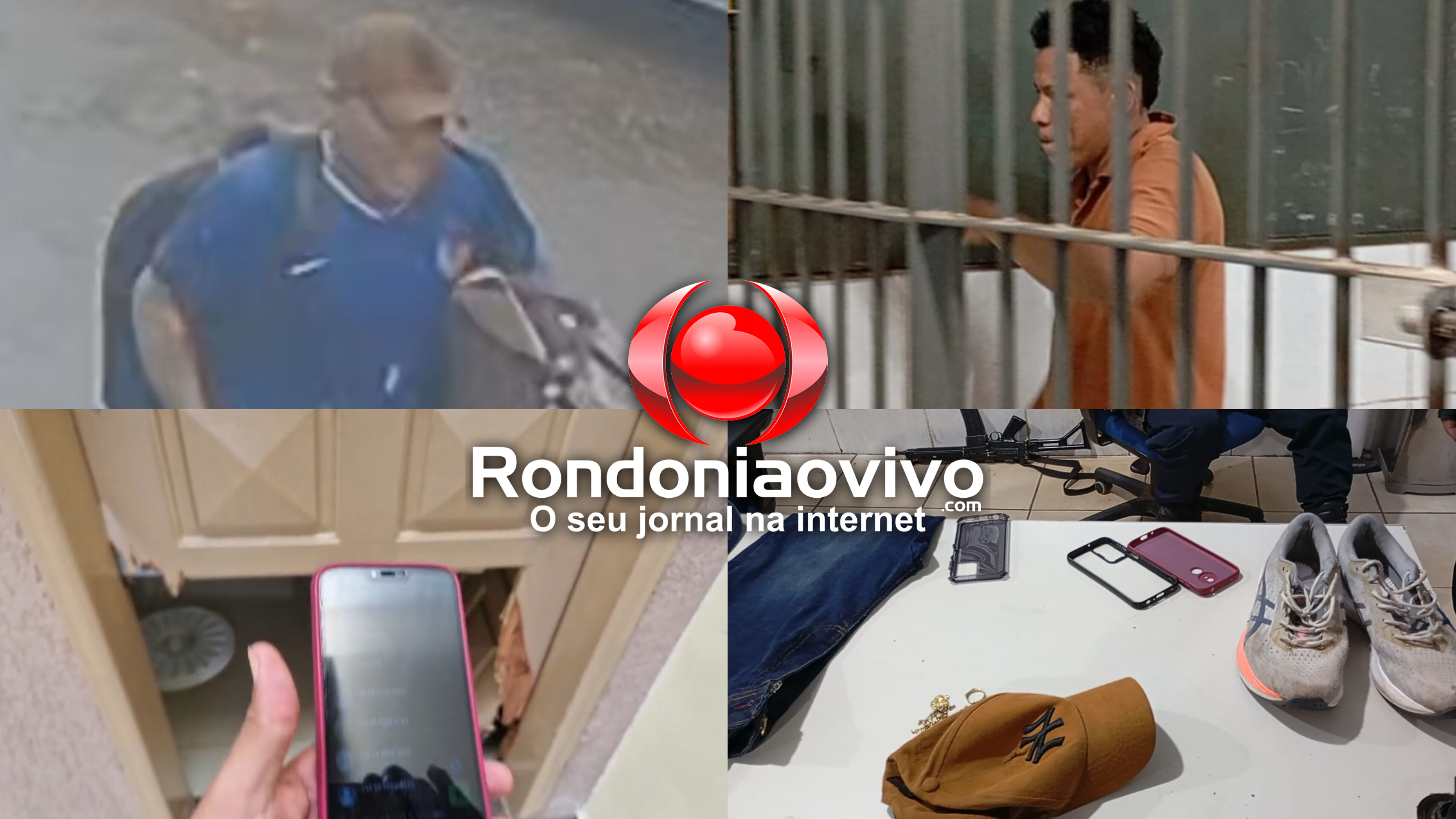 VEJA VÍDEO: Ladrão atrapalhado deixa celular cair durante furto em casa e acaba preso