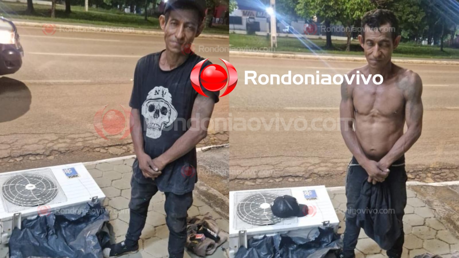 SORTUDO:  Foragido é preso pela PM após 'achar' central de ar condicionado 