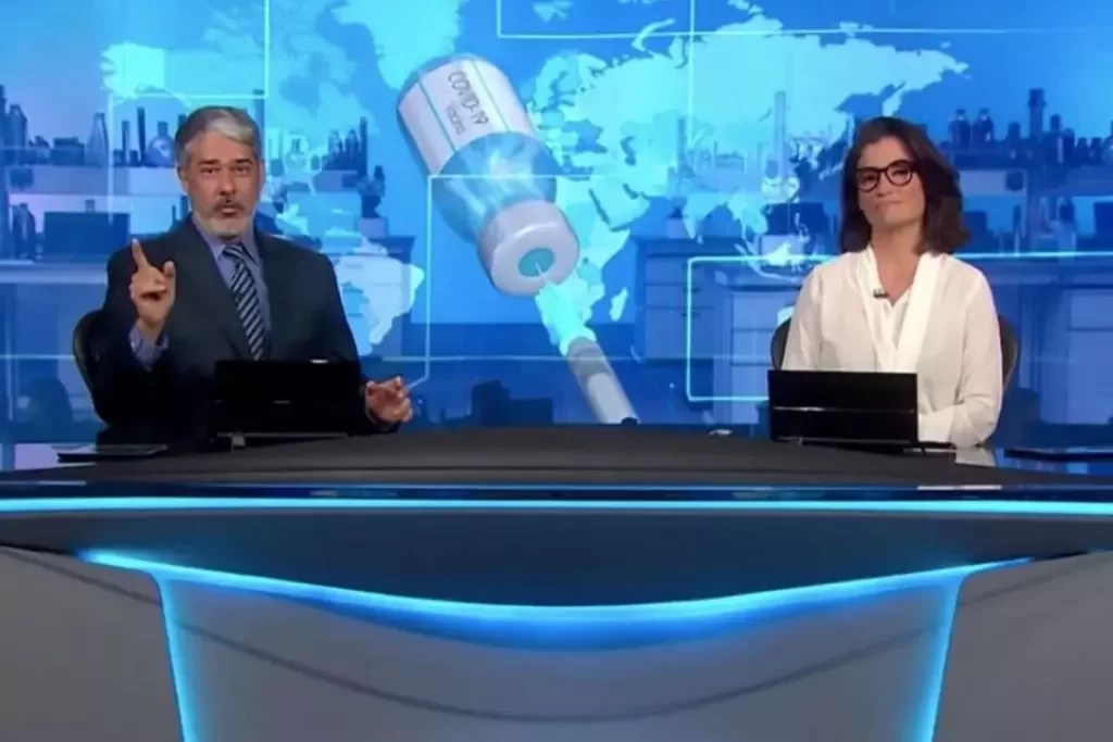 JORNAL NACIONAL: Covid-19 afasta Willian Bonner e Renata Vasconcellos 