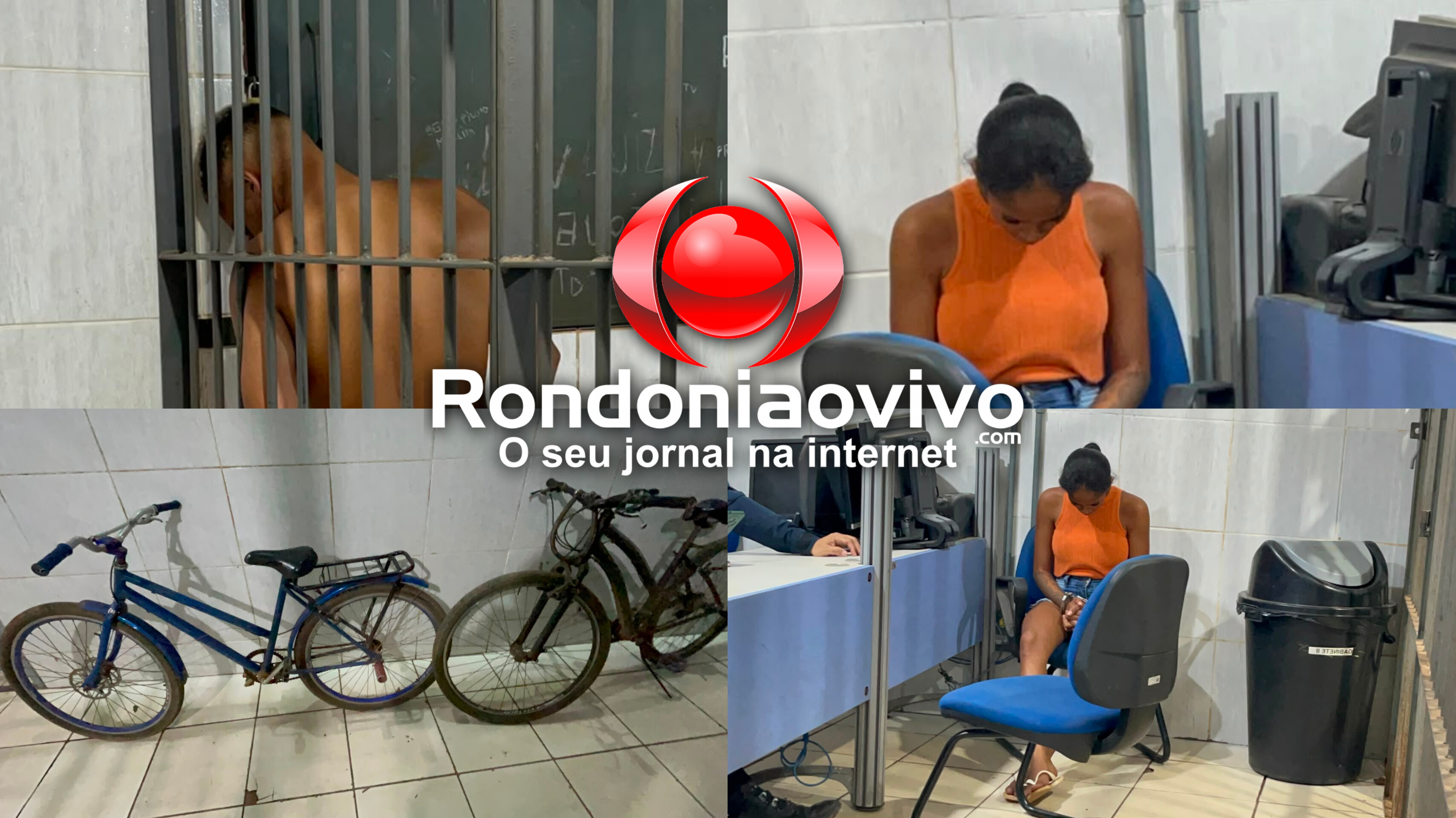 UNIDOS NO CRIME: Casal é preso pela PM após roubar bicicleta de jovem na zona Leste