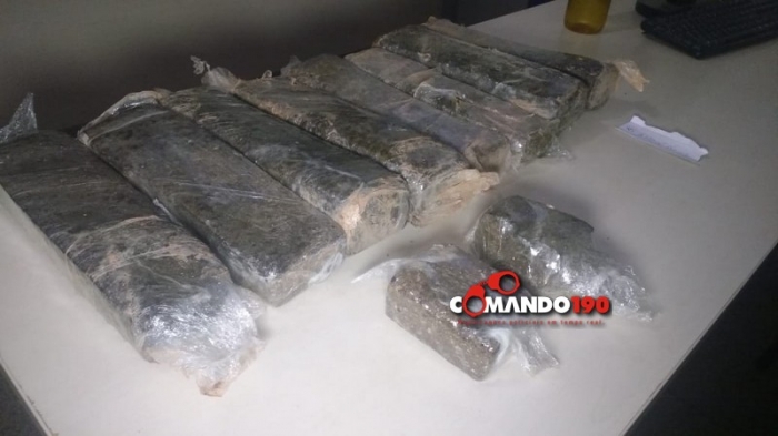 TRÁFICO: PM encontra quase 10 quilos de maconha enterrada na casa de adolescente