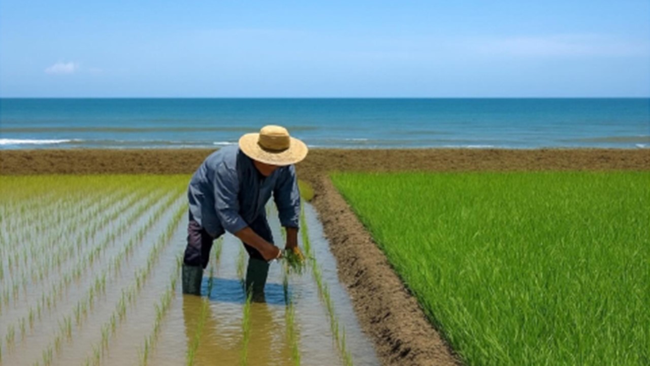 SALGADO: Chineses criam espécie de arroz que reproduz em água do mar 
