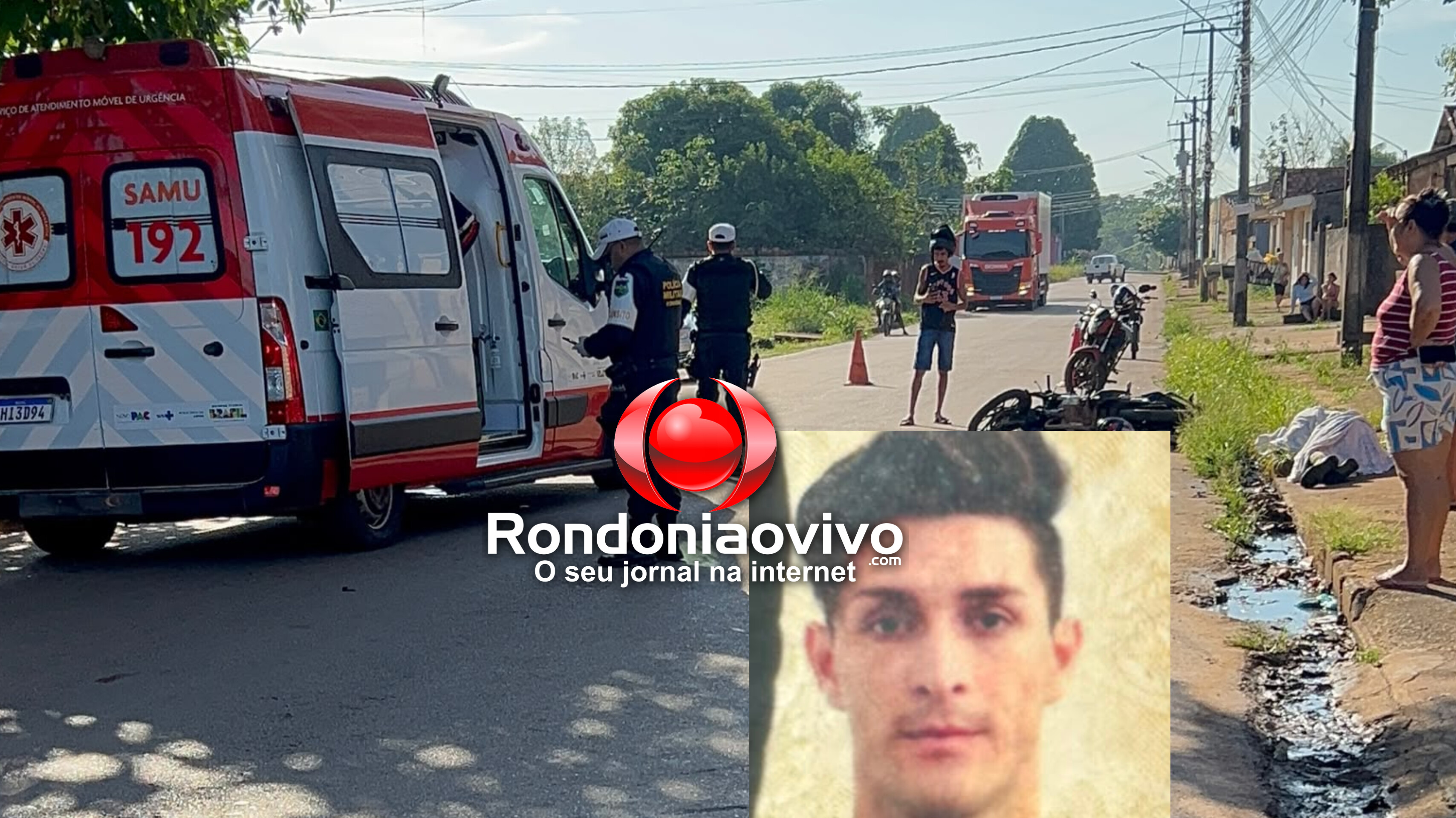 IDENTIFICADO: Motociclista morre após atropelar pedestre na zona Sul