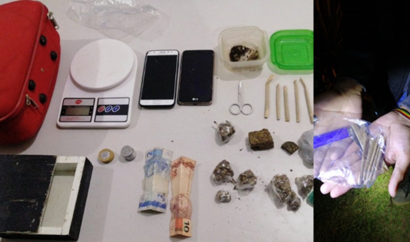 CAÍRAM: PM encontra drogas com menores e eles entregam onde compraram 