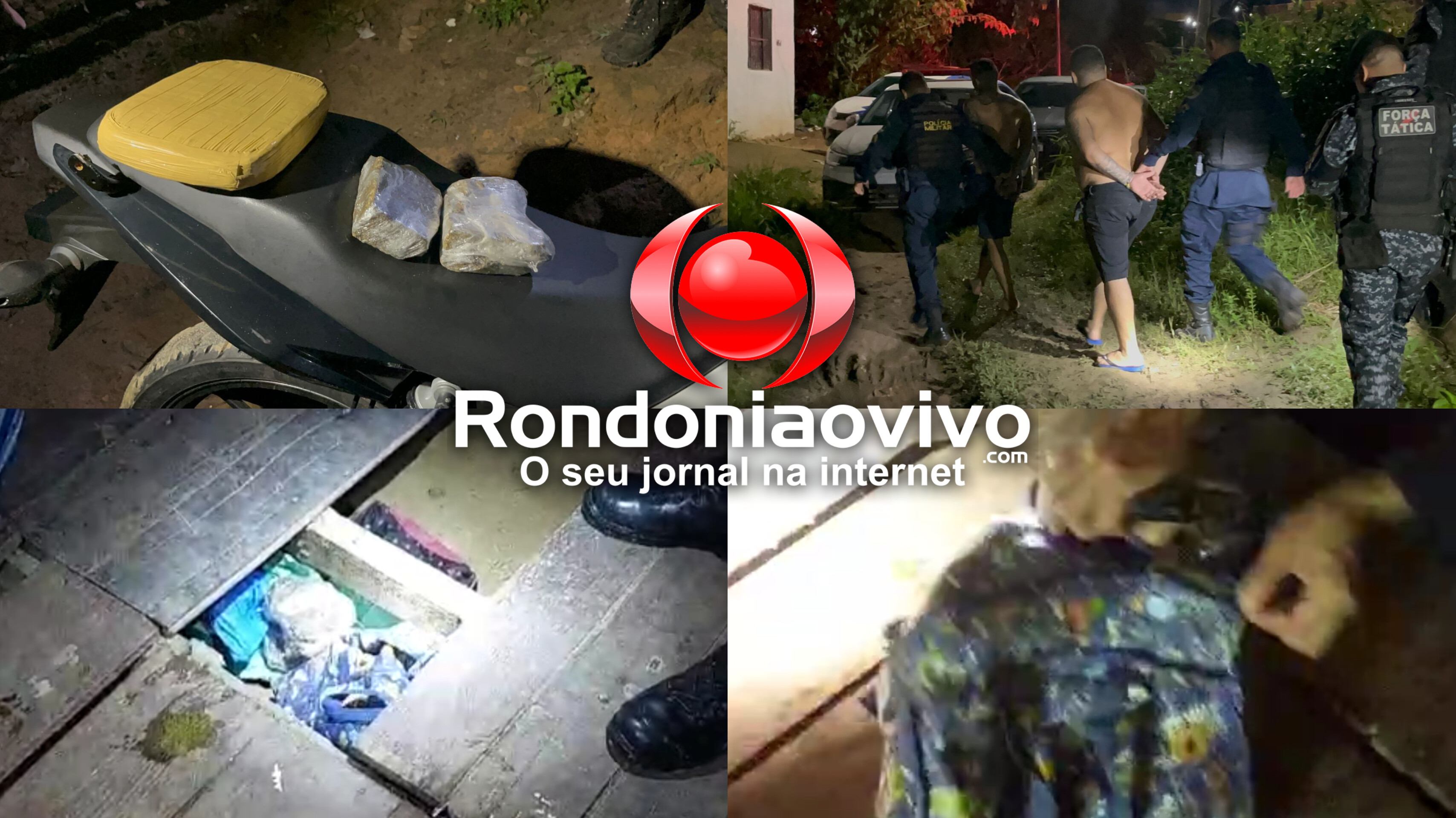 EQUIPE DO MACHADO: Vulgo 'Churrasco' e irmão são presos por tráfico de drogas no Tucumanzal
