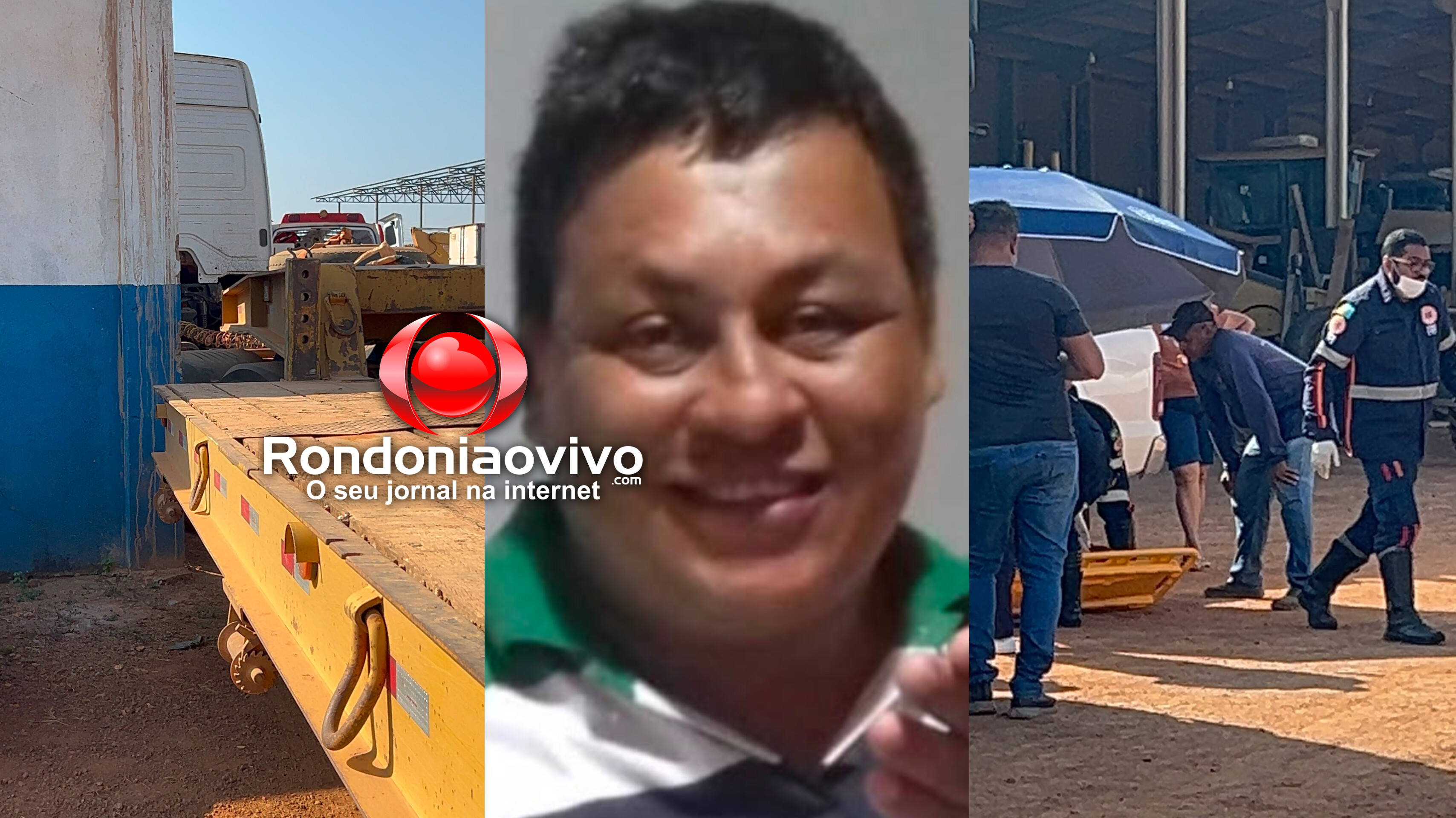 IDENTIFICADO: Trabalhador morre no hospital após ser prensado por carreta em empresa