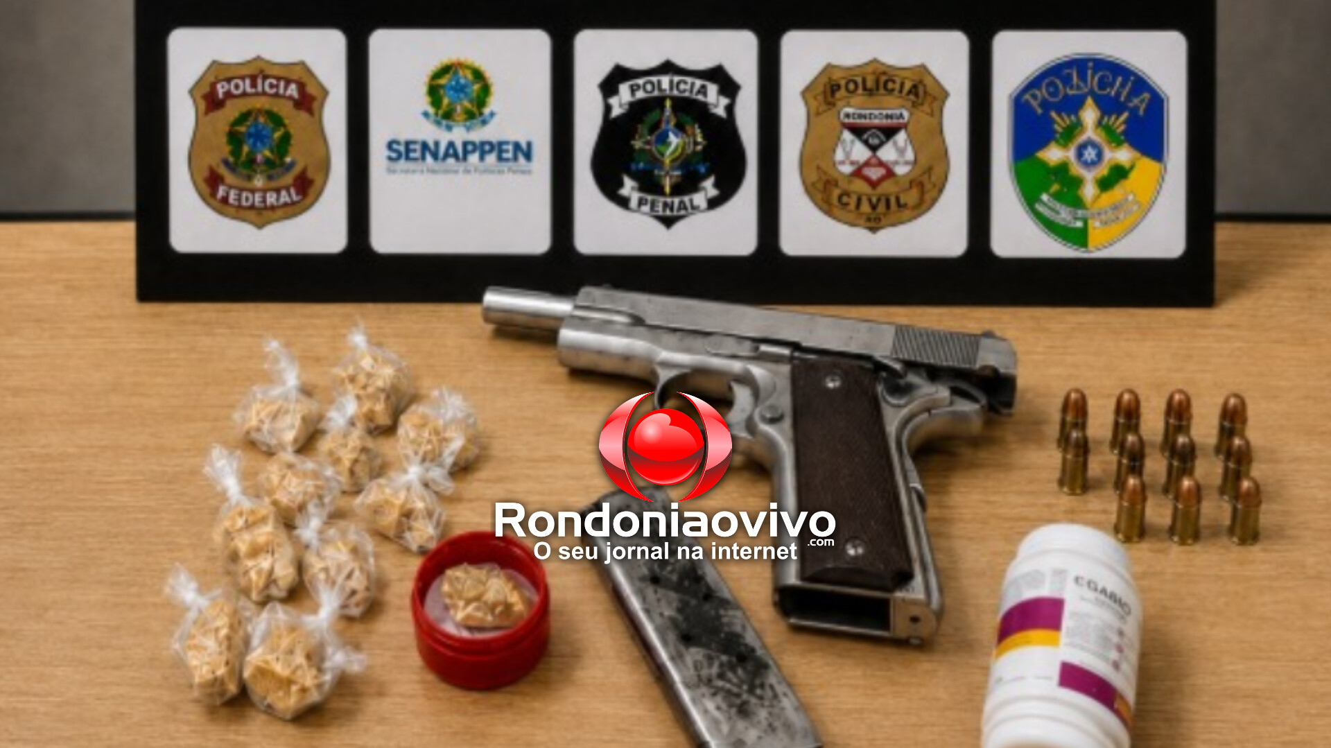 CERCO FECHADO: FICCO flagra trio com pistola .45 e drogas no Cai N'Água