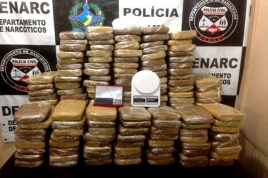 DENARC apreende quase 200 quilos de maconha e prende quadrilha