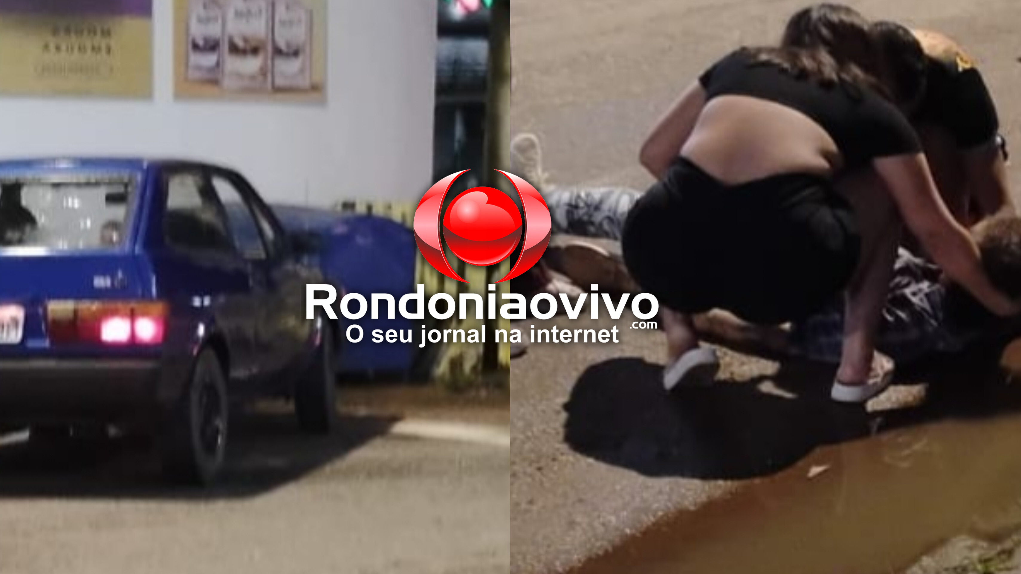 URGENTE: Idosa é atropelada em cheio por carro em avenida