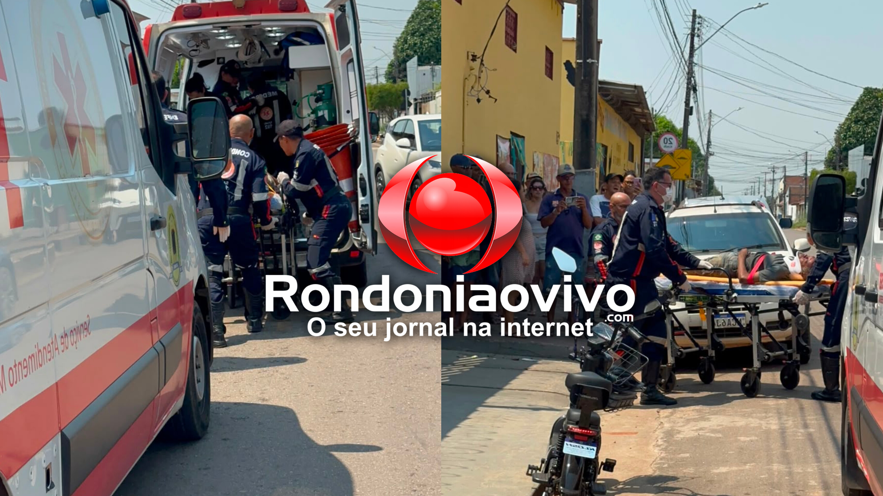 URGENTE: Homem fica em estado grave após subir em poste para morder fiação