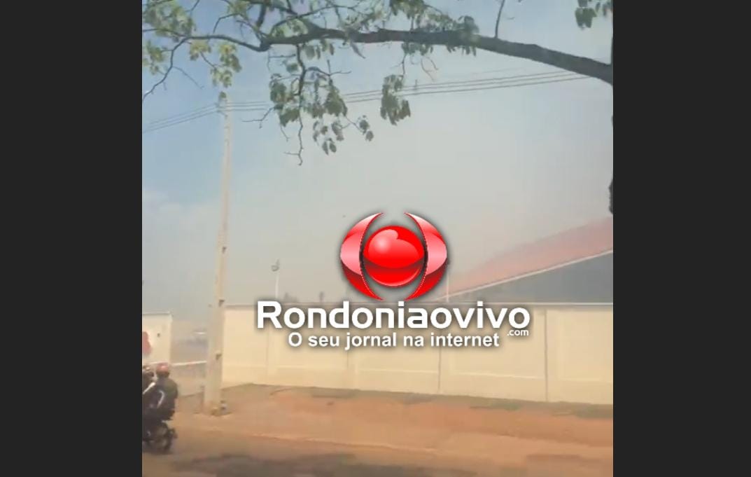 VÍDEO: Incêndio de vegetação atinge área da OAB na Avenida Rio de Janeiro
