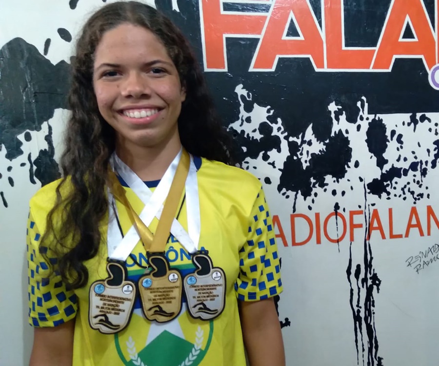 MEDALHAS: Orlando Freire é ouro e prata na Copa Norte Nordeste de natação 
