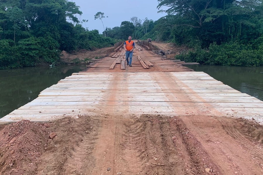ROSANGELA DONADON: Após solicitação de deputada, DER recupera ponte na RO-496, em Chupinguaia