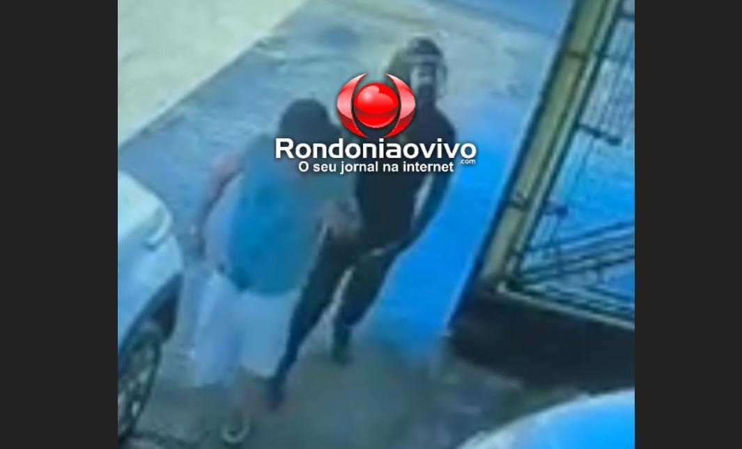 VÍDEO: Câmeras registram assalto em garagem de veículos; Dupla armada rendeu vítimas