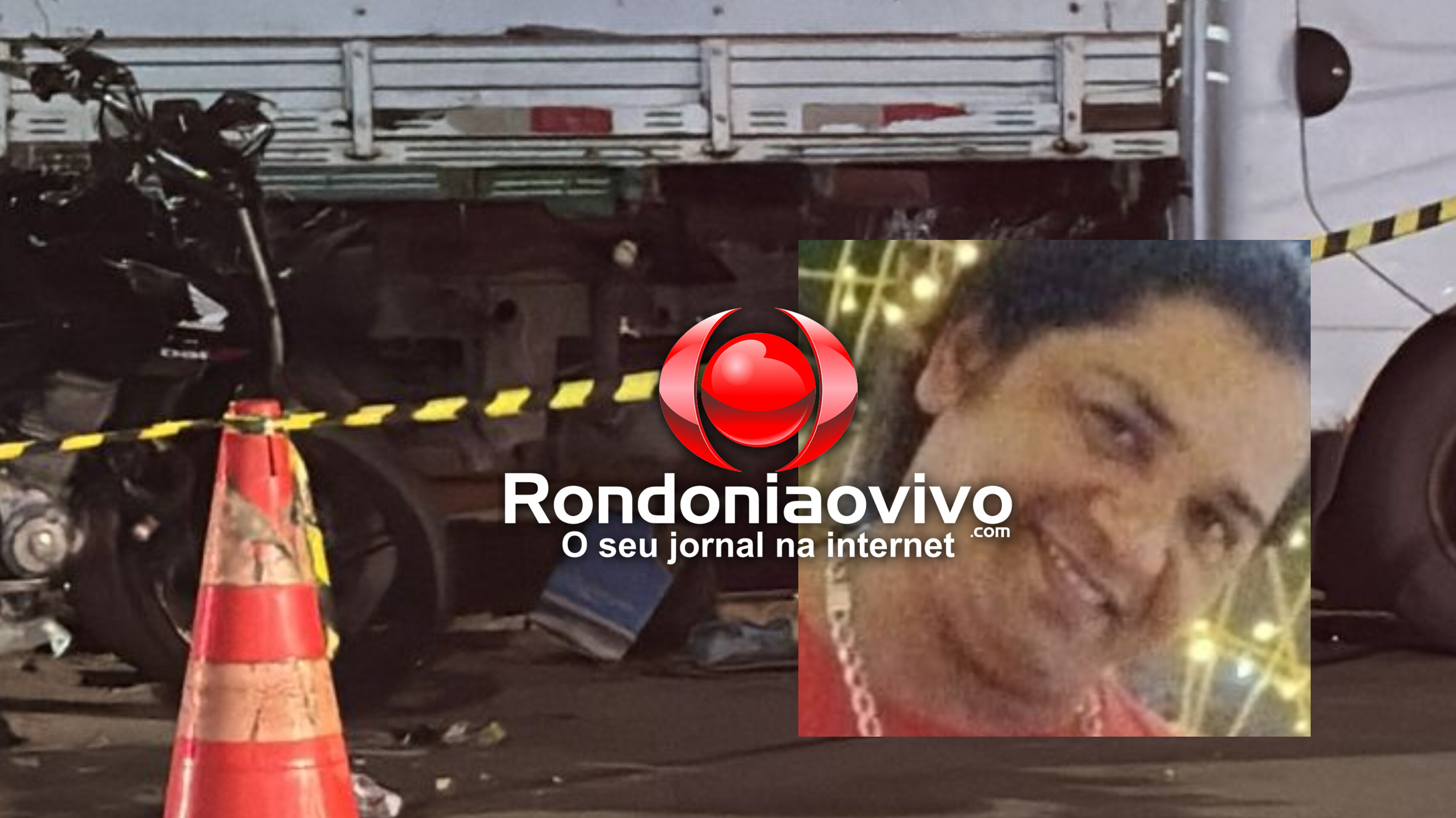 IDENTIFICADO: Motociclista morre após colisão com caminhão; Motorista fugiu