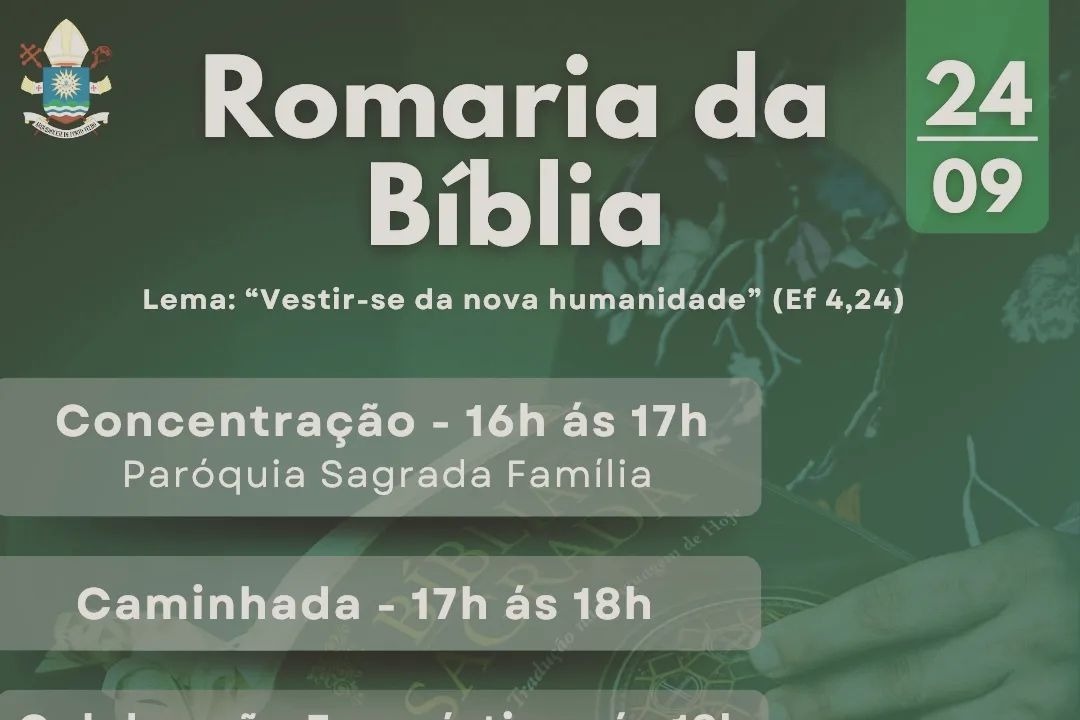 PEREGRINAÇÃO: Romaria da Bíblia acontece no domingo (24), em Porto Velho