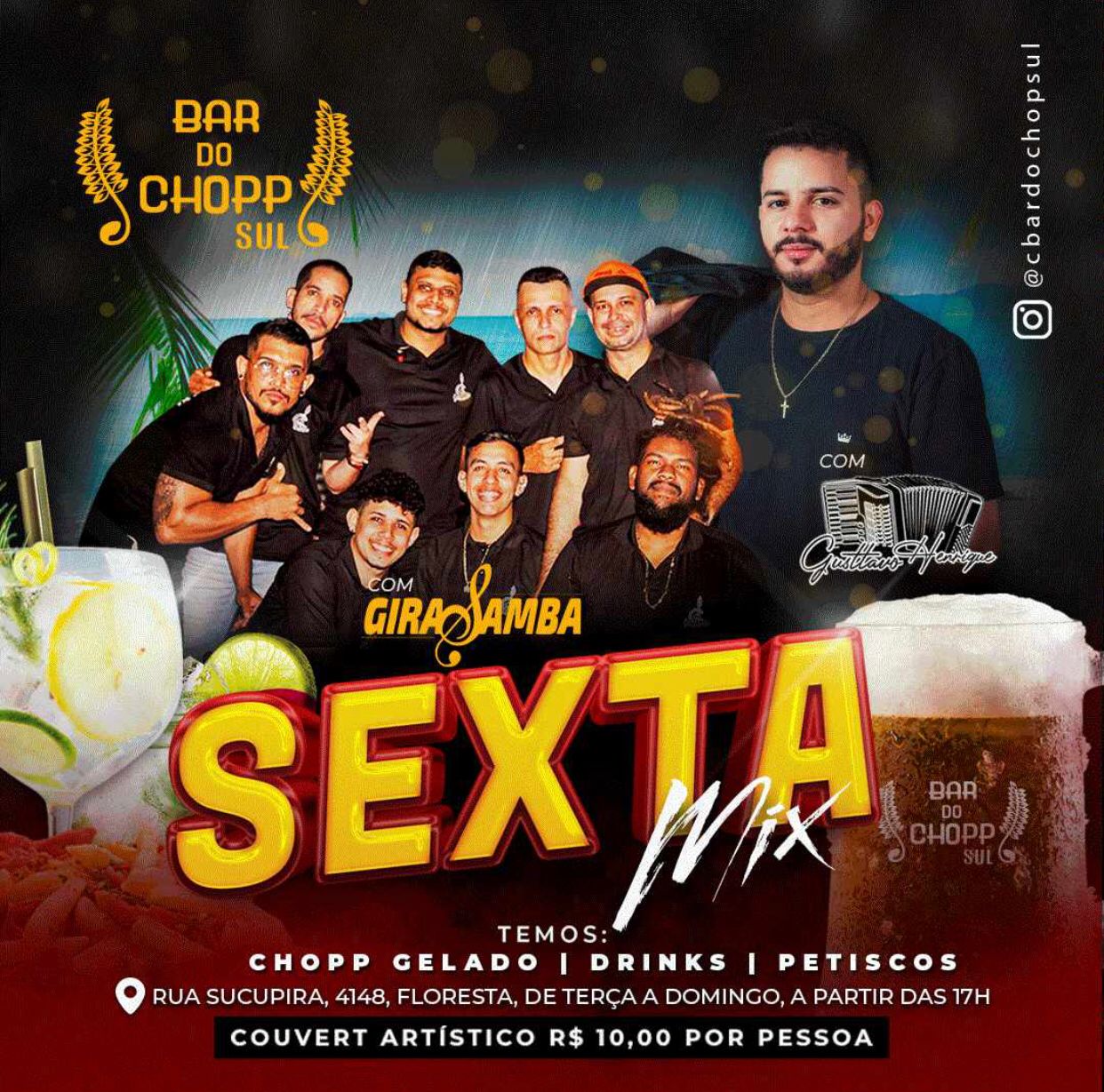 Bar do Chopp Sul é o seu local ideal para o sextou na zona Sul