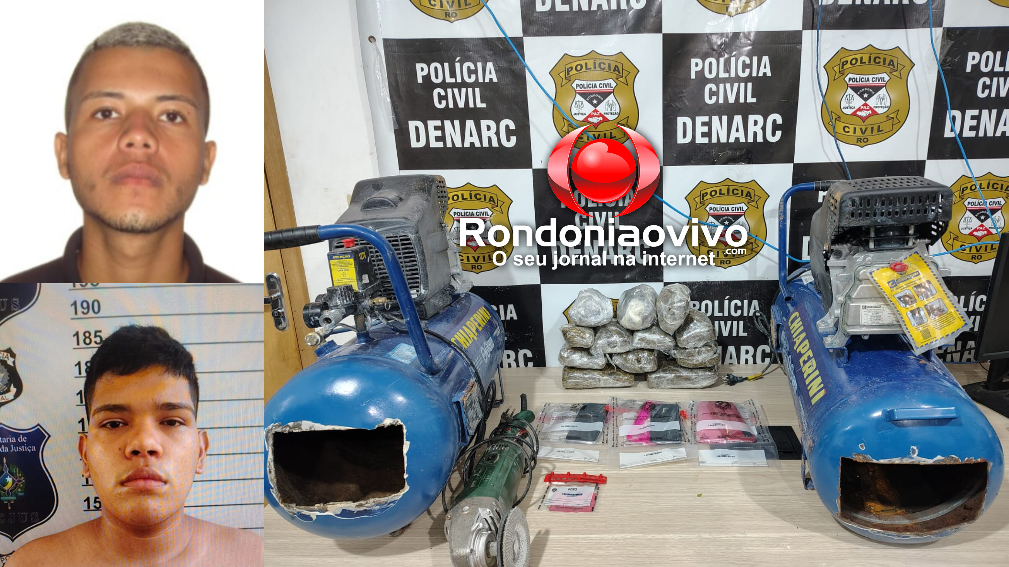 VÍDEO: Criminosos do CV são presos com quase 10 quilos de drogas