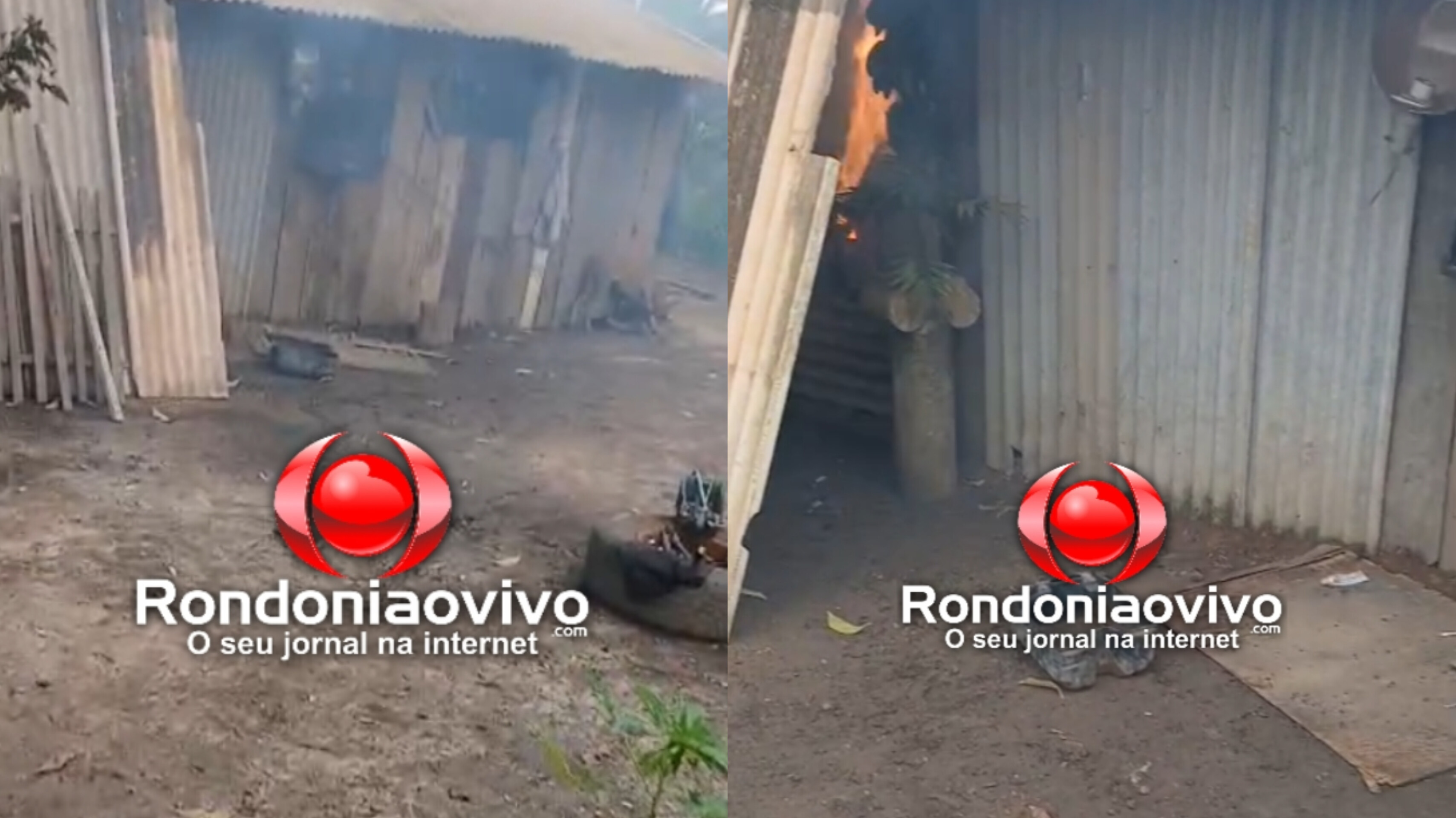 APÓS RAIO: Moradores tentam apagar fogo sem saber que pai e filha já estavam mortos 