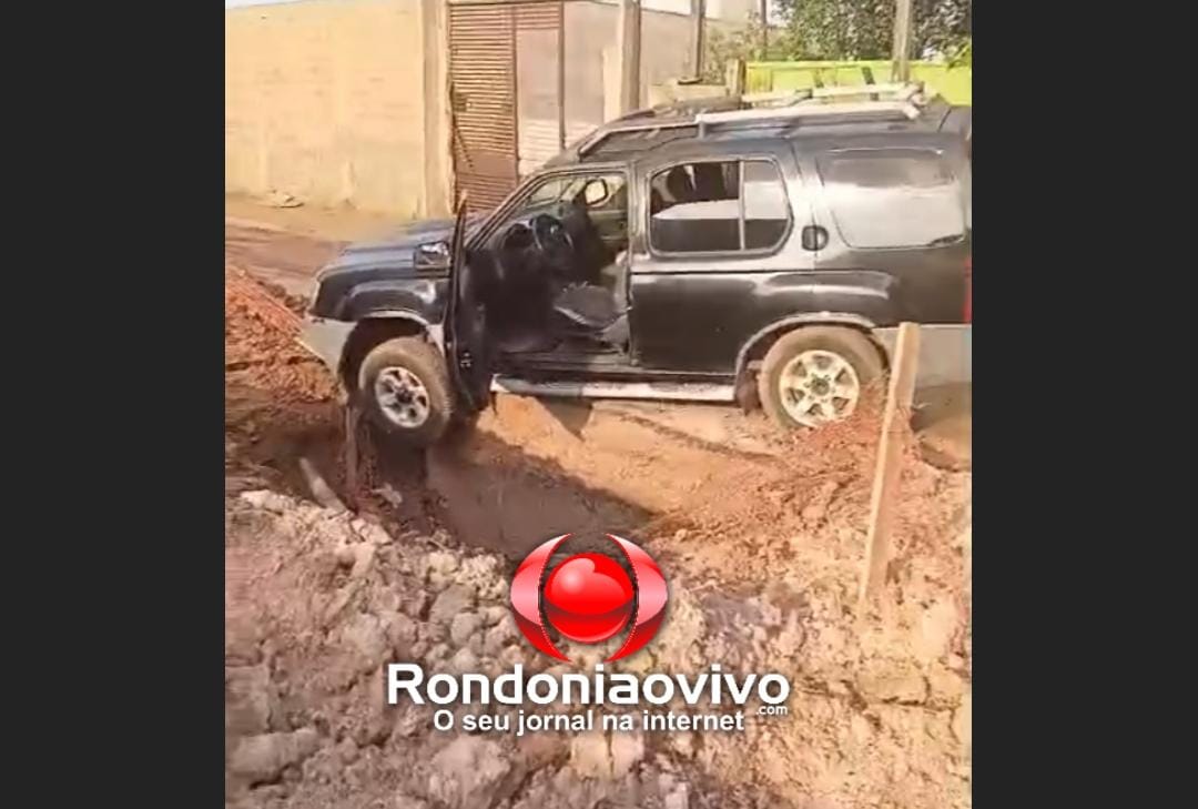 VÍDEO: Buraco deixado por obra inacabada causa acidente no bairro Três Marias