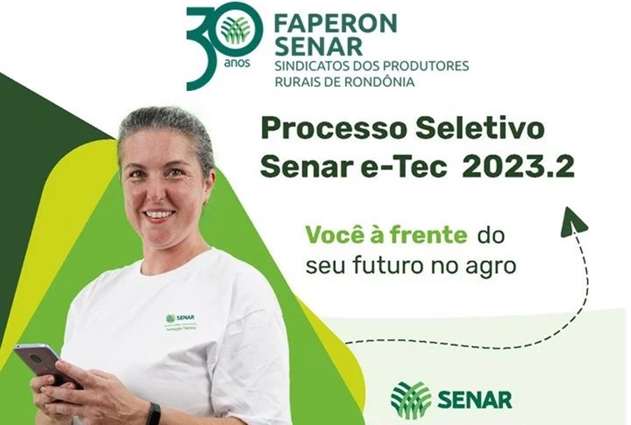 SENAR: Mais de 200 vagas para cursos técnicos no estado de Rondônia