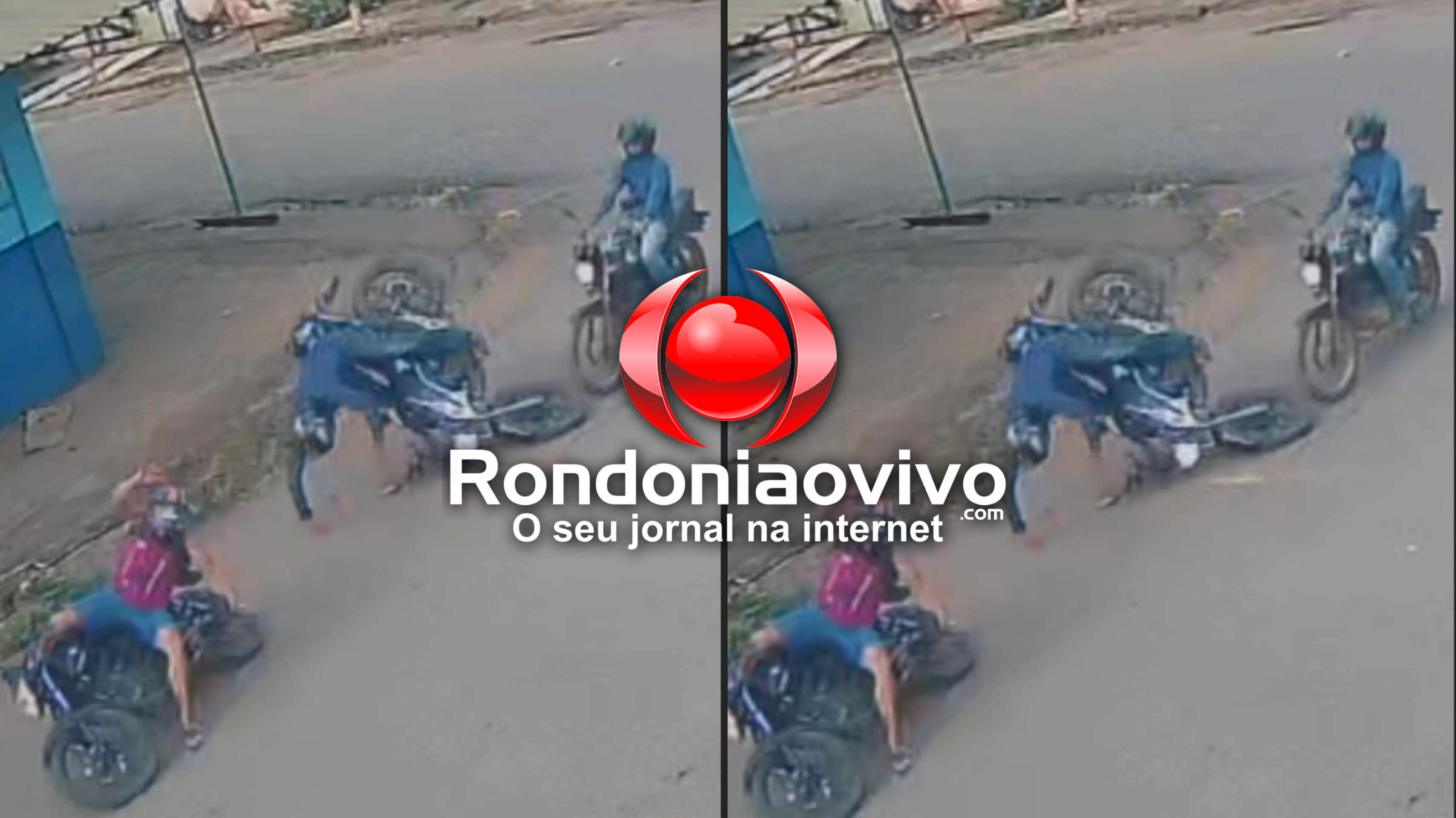 ENGAVETAMENTO: Vídeo mostra acidente envolvendo três motocicletas na zona Leste