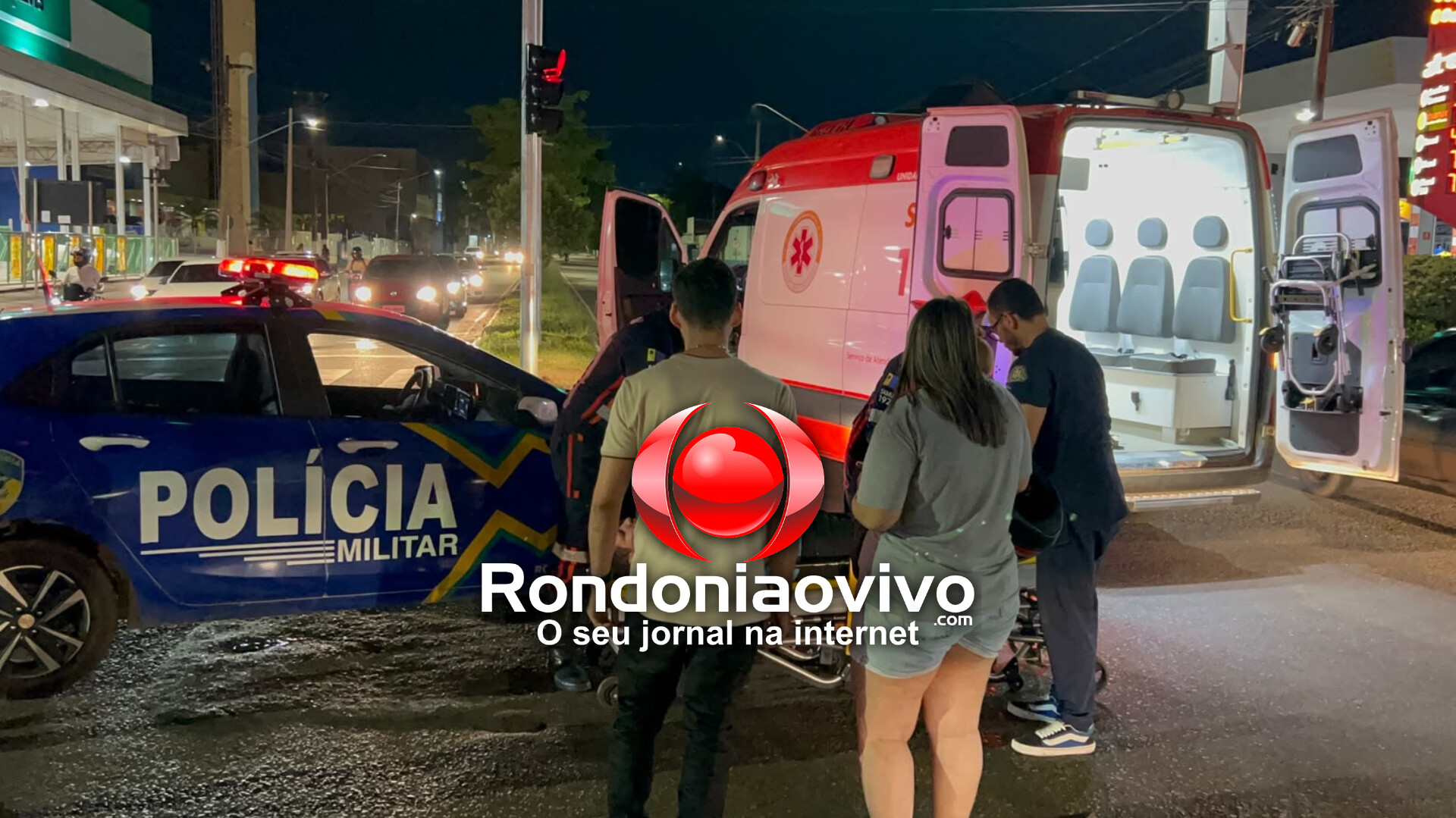 VÍDEO: Colisão entre motos deixa homem ferido na Avenida Rio Madeira