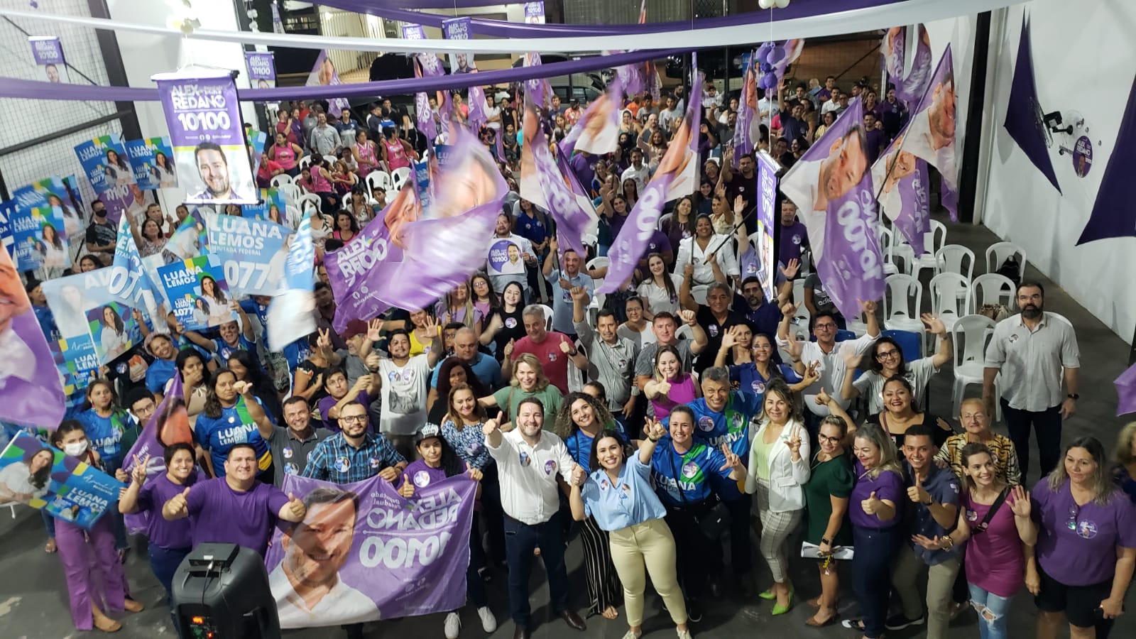 ENCONTRO: Alex Redano faz reunião junto com a candidata a dep. federal, Luana Lemos