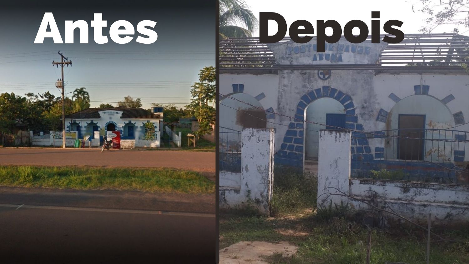 DESCASO: População lamenta que posto de saúde de Abunã esteja abandonado 